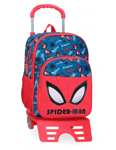 42524T1 MOCHILA ADAP.40CM.2C.C/CARRO SPIDERMAN AUTHENTIC